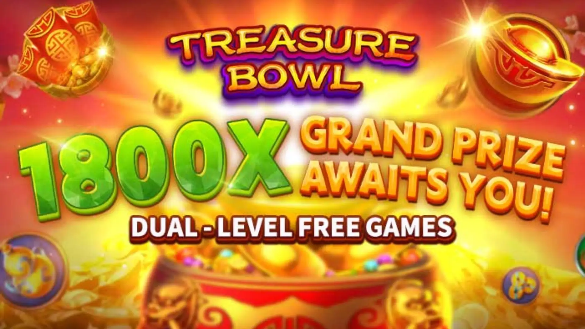 Multiplicadores Treasure Bowl 389win - 7777x Máximo com Tigela Dourada